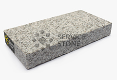 Серая пиленая брусчатка из гранита Лисья Горка