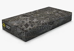 Пиленая брусчатка из Украинского лабрадорита, размер 200х100х30