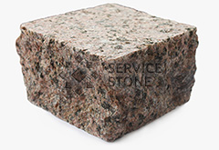 Коречкая колото-пиленая брусчатка 100х100х50