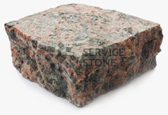 Капустинская брусчатка 100х100х50 колото-пиленая