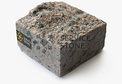 Пилено-колотая Летнереченская брусчатка 100х100х50