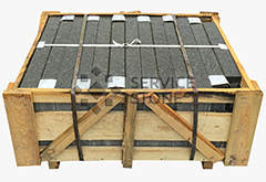 Гранитный бордюр зеленого цвета