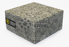 Брусчатка Роговская пиленая зеленая 100х100х50