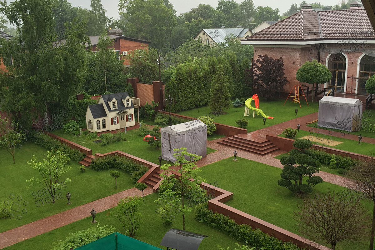 территории загодоного дома