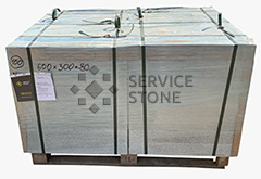 Плита мощения гранит Мансуровский 80 мм толщина